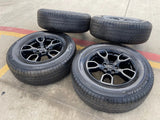 18" Jeep Wrangler SMOKY MOUNTAIN Black OEM 9198 wheels rims tires MICHELIN NEW Texas Truck Tire