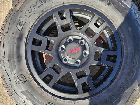 17" Toyota Tacoma 4Runner OEM wheels rims black 75167 TRD FJ DUELER A/T NEW Texas Truck Tire