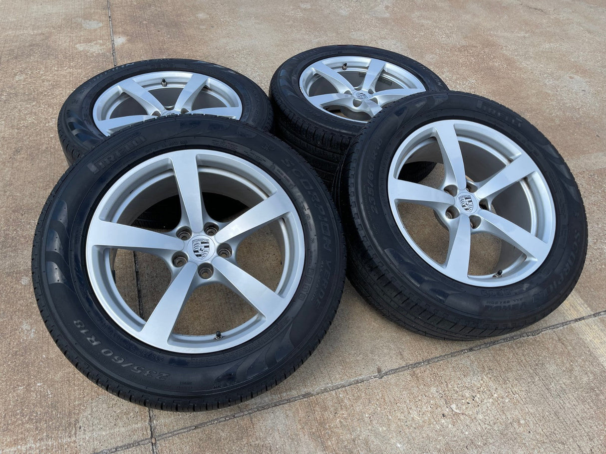 18" Porsche Macan OEM silver wheels rims 67519 67521 2020 2021 2022 2023 2024 Texas Truck Tire