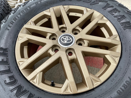 18" Toyota Tundra TRD OEM wheels rims 75281 Sequoia LX600 BRONZE 2025 2026 NEW Texas Truck Tire