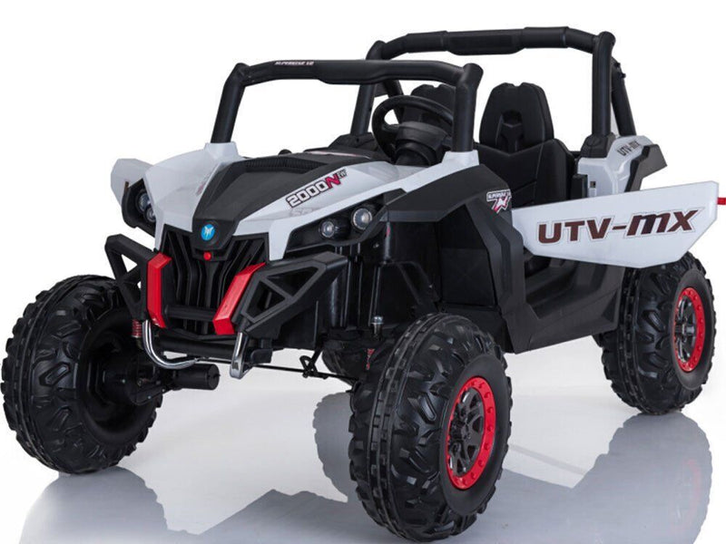 12v Blue Mini Moto UTV 4x4 (2.4ghz Remote Control) Electric Ride-On Vehicle - Two Seater for Toddlers