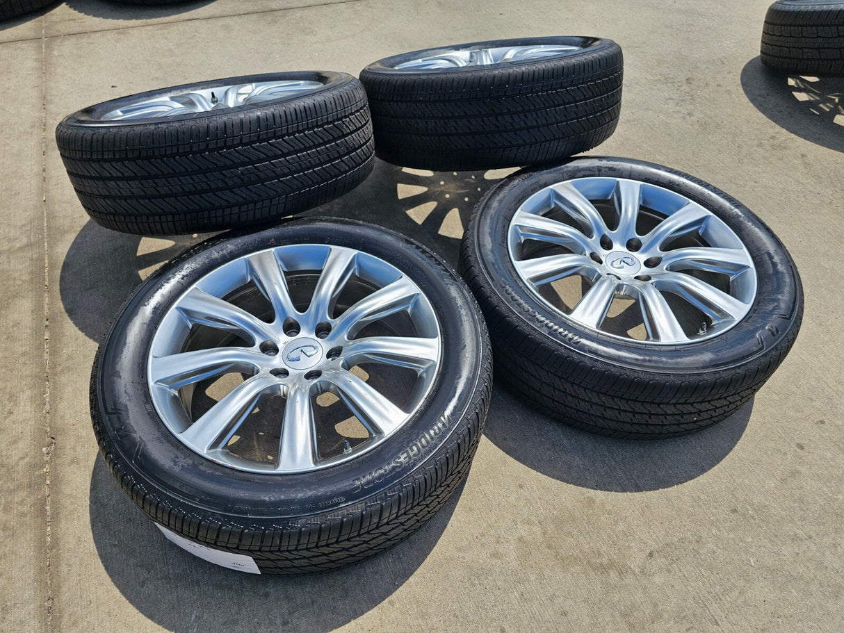 22" Infiniti QX80 QX56 Nissan Titan OEM wheels rims 73729 tires Texas Truck Tire