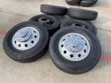 17" Dodge Ram 3500 Dually Laramie 8x200 wheels rims 2701 2702 OEM NEXEN Texas Truck Tire
