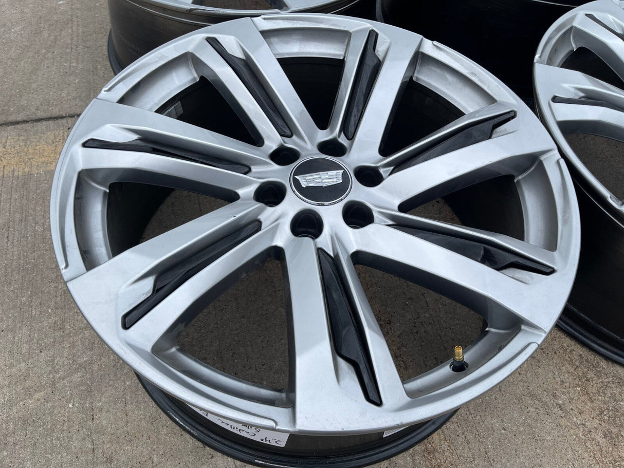 (1) 24" Cadillac Escalade V Platinum OEM wheel rim spare 2024 2025 2026 NEW Texas Truck Tire