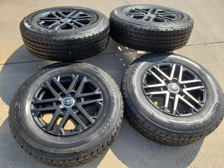 18" Toyota Tundra TRD OEM wheels rims 75281 black Sequoia LX600 2025 2026 NEW Texas Truck Tire