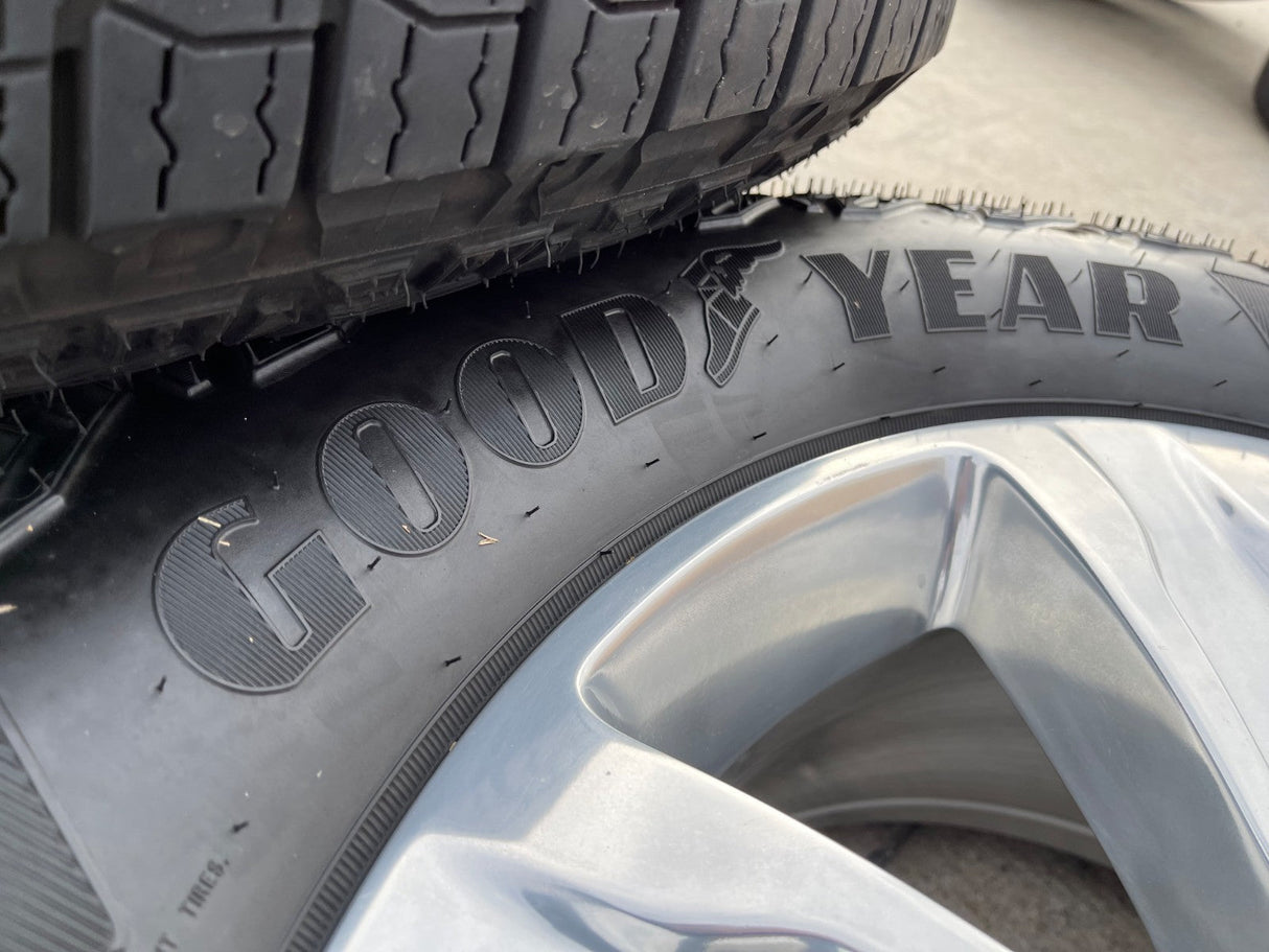20" Ford F-150 Expedition OEM rims wheels polished 10004 tires GOODYEAR A/T Texas Truck Tire