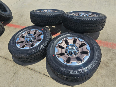 20" Ford F-250 F-350 OEM 10487 LIMITED KING RANCH tan wheels rims 2024 2025 NEW Texas Truck Tire