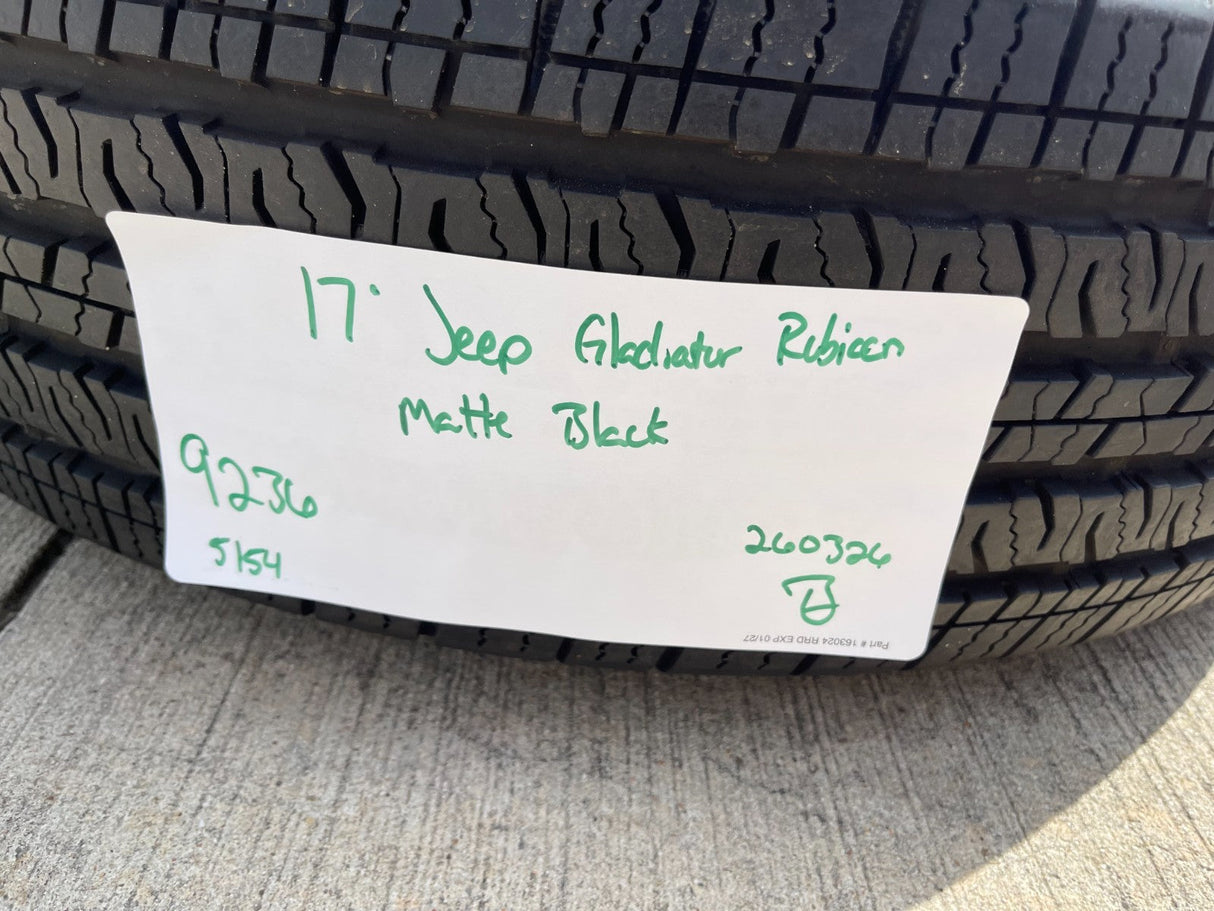 17" Jeep Wrangler Gladiator RUBICON OEM 9236 wheels rims tires NEXEN DISCOUNTED Texas Truck Tire