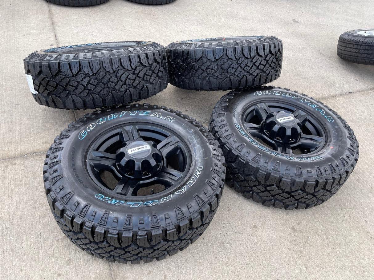 17" Ford F-250 F-350 OEM 10096 TREMOR wheels rims tires DURATRAC A/T NEW Texas Truck Tire