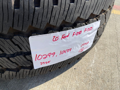 20" Ford F-250 F-350 OEM black Lariat 10299 10484 wheels rims 2024 2025 2026 NEW Texas Truck Tire