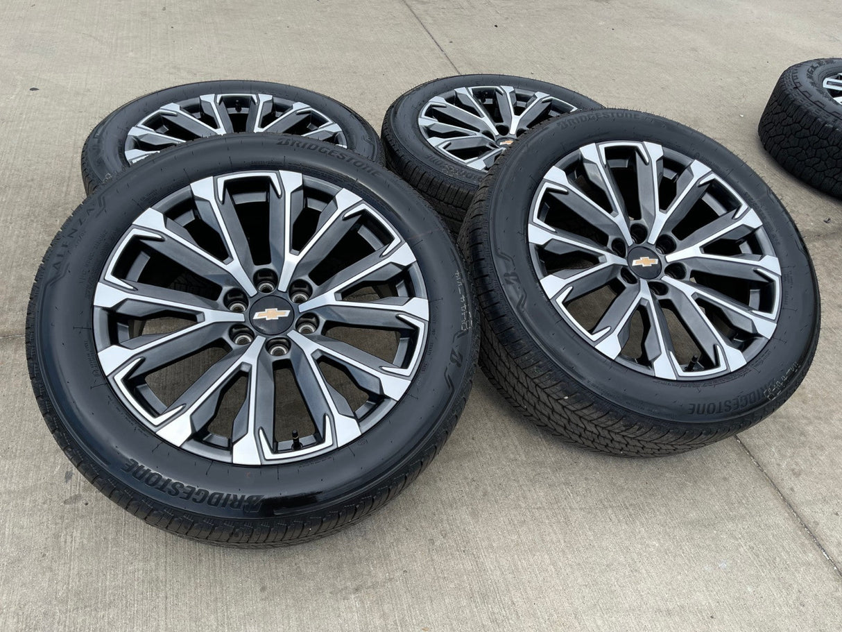 22" Chevy Tahoe Silverado Suburban OEM wheels rims 2022 2023 2024 2025 2026 NEW Texas Truck Tire