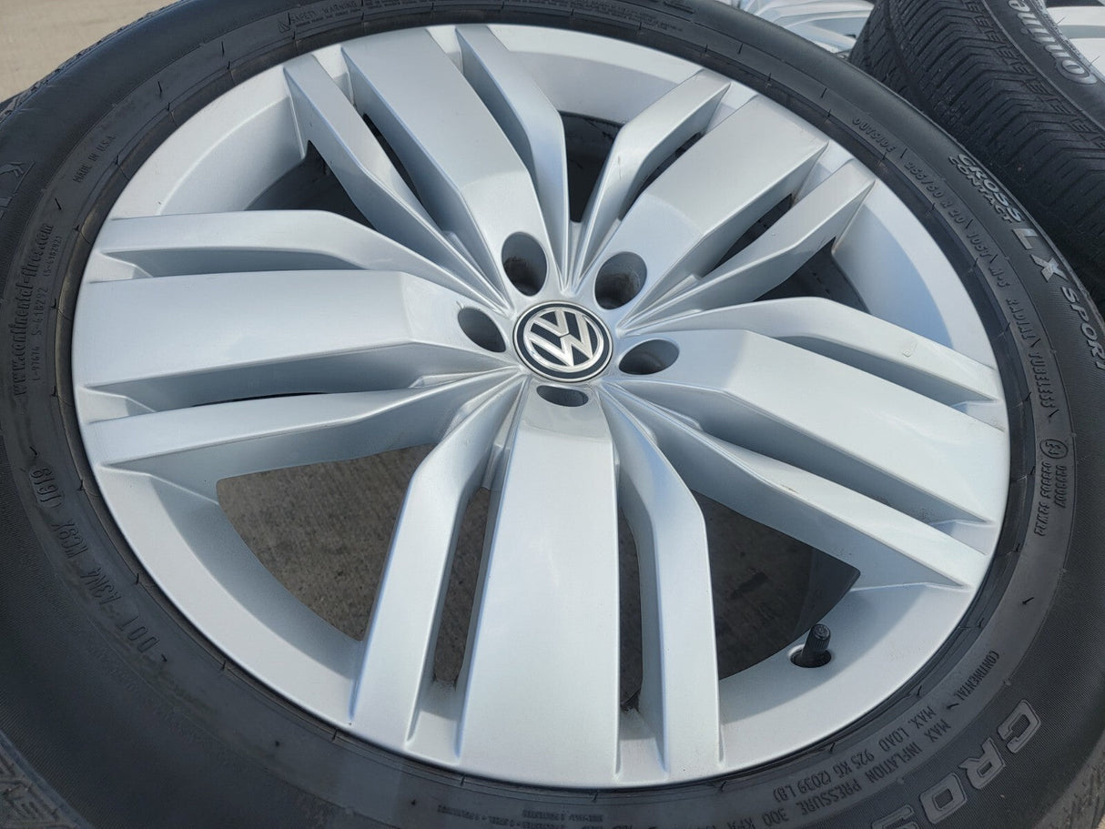 20" VW Atlas OEM wheels rims tires gray 70029 Audi Q7 Q8 2020 2021 2022 2023 Texas Truck Tire