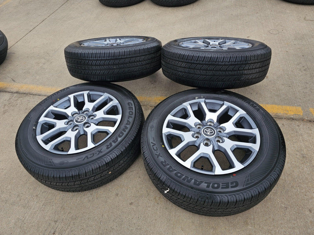 20" Toyota Tundra TSS TRD OEM wheels rims 95359 75277 Sequoia 2024 2025 2026 NEW Texas Truck Tire
