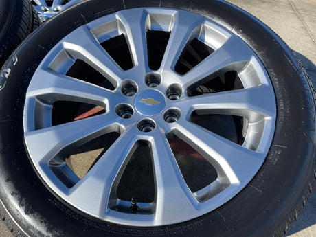 22" Chevy Silverado High Country OEM 5922 wheels rims Tahoe 2024 2025 2026 NEW Texas Truck Tire