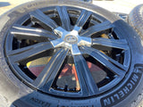 21" Lexus LX570 Toyota Land Cruiser OEM 74341 black wheels rims tires NEW Texas Truck Tire