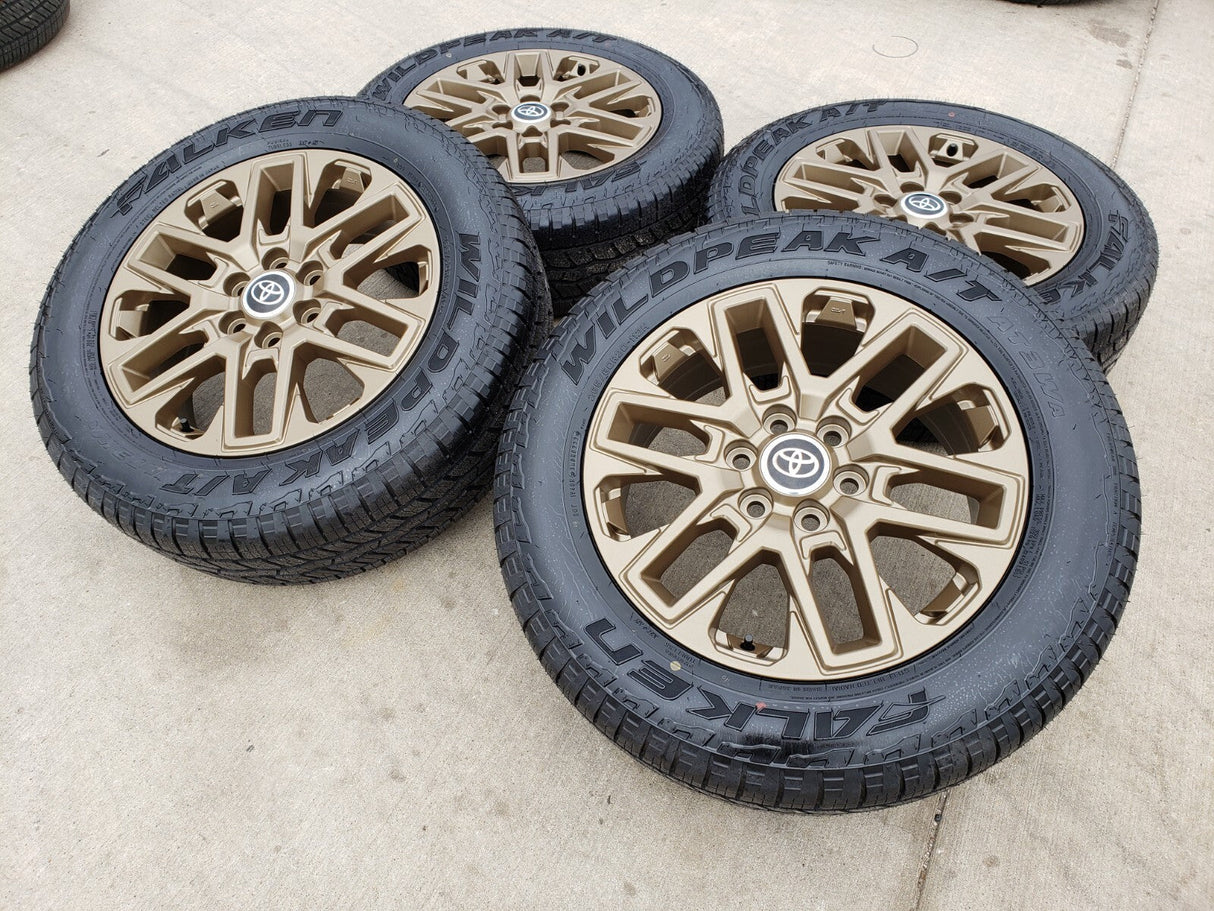 20" Toyota Tundra TRD OEM wheels rims BRONZE TSS 95295 Sequoia 2024 2025 NEW Texas Truck Tire