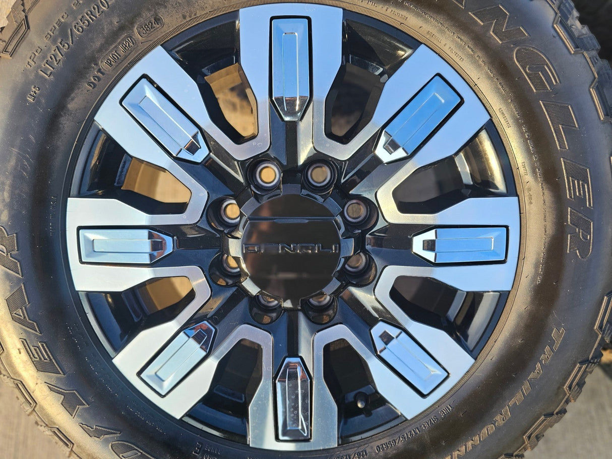 20" GMC Sierra Chevy Silverado 2500 3500 OEM wheels rims 5958 14138 GOODYEAR Texas Truck Tire