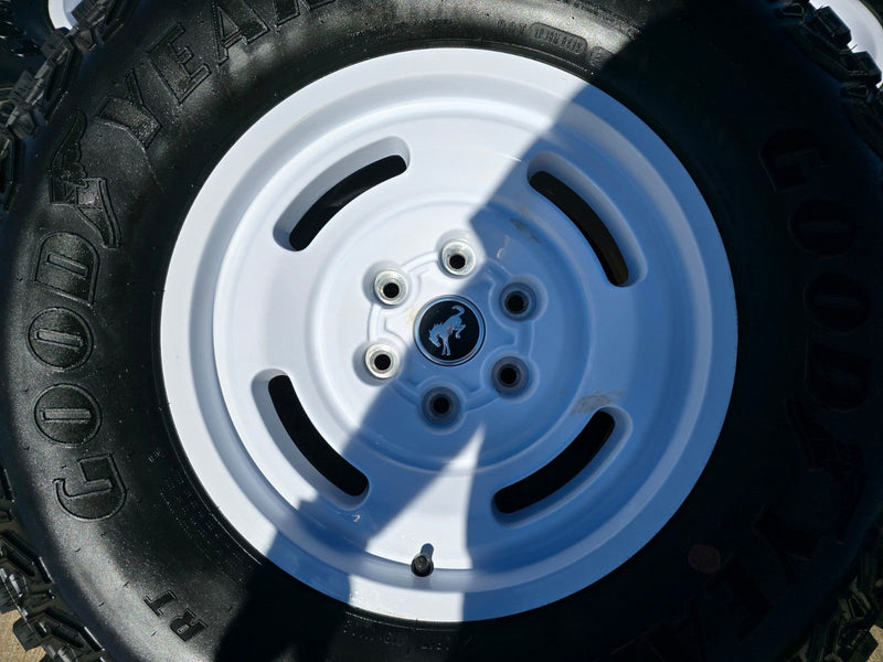 17" Ford Bronco HERITAGE Stroppe Edition 10463 OEM wheels rims white 2026 NEW Texas Truck Tire