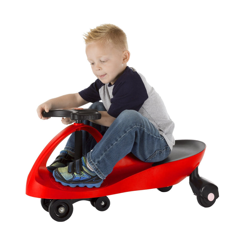 Red and Black Wiggle Ride-On Car Toy – Battery and Pedal Free, New with Damaged Box