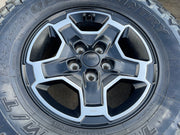 17" Jeep Wrangler RUBICON OEM wheels rims tires 9259 black TOYO 33" Texas Truck Tire