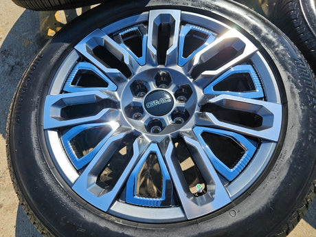 22" GMC Yukon Chevy Tahoe Escalade OEM 95486 wheels rims 2024 2025 2026 NEW Texas Truck Tire