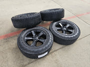 18" Jeep Wrangler Sahara OEM 9221 9255 wheels rims 2020 2021 2022 2023 2024 2025 Texas Truck Tire