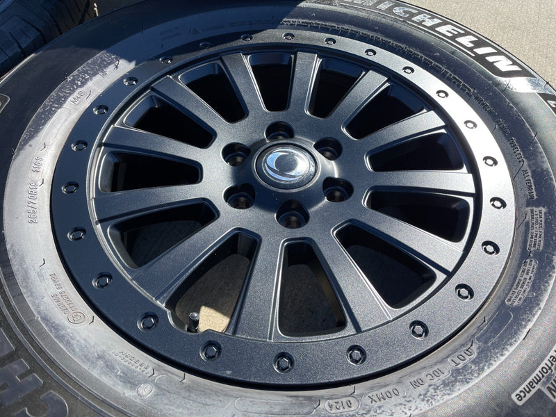(5) 18" INEOS Grenadier OEM Black wheels rims tires beadlock 2024 2025 2026 NEW Texas Truck Tire