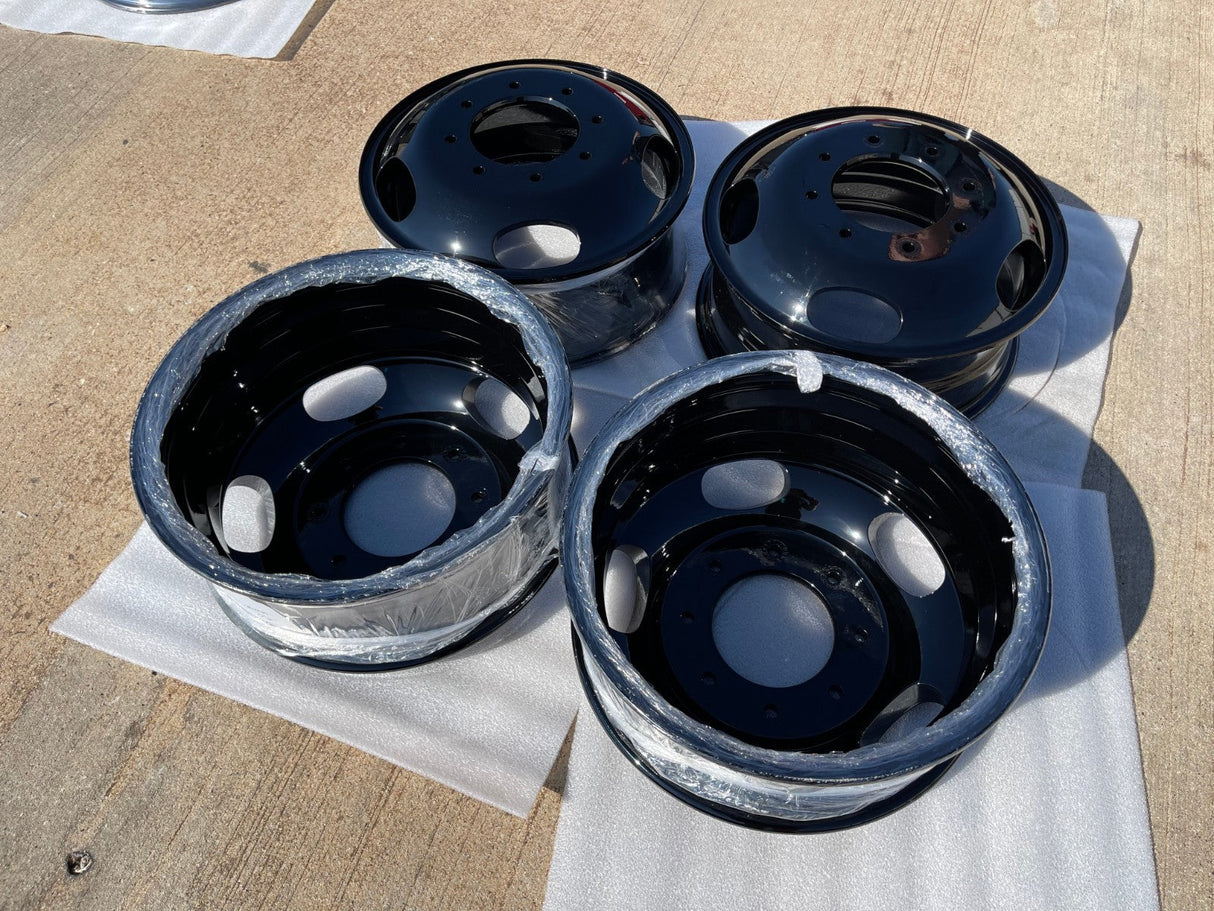 17" Ford F-350 Dually OEM 3618 3619 black rims wheels Texas Truck Tire