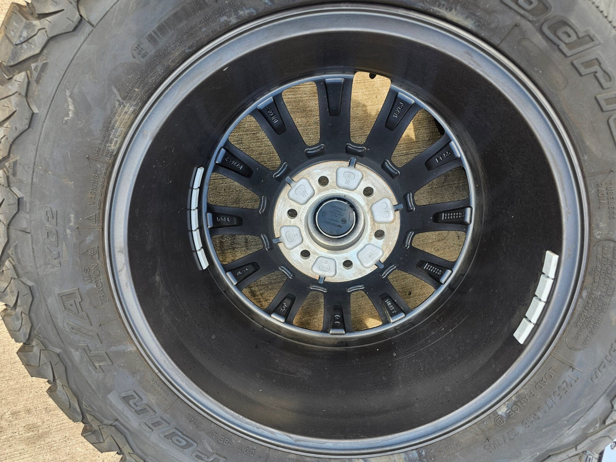 (5) 18" INEOS Grenadier OEM wheels rims beadlock 2023 2024 2025 2026 NEW BFG Texas Truck Tire