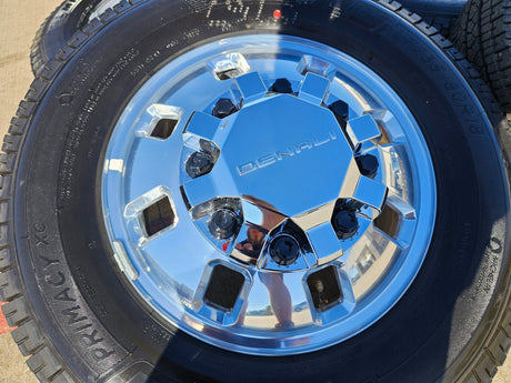 18" GMC Sierra 3500 DENALI Dually rims wheels OEM 14127 14129 8x210 MICHELIN NEW Texas Truck Tire