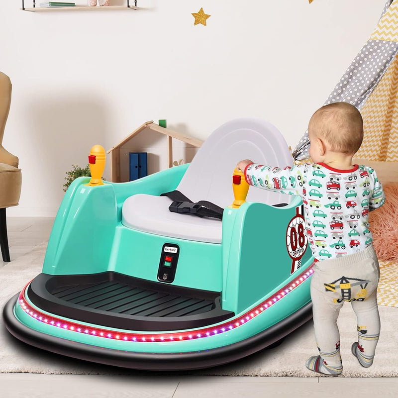 6V Electric Ride-On Bumper Car with Remote Control for Kids and Toddlers