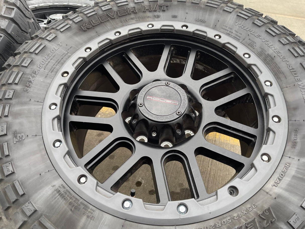 20" Ford F-250 F-350 ROUSH OEM rims wheels tires 35" Texas Truck Tire