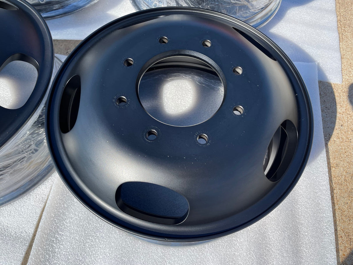17" Ford F-350 Dually OEM 3618 3619 black rims wheels NEW Texas Truck Tire