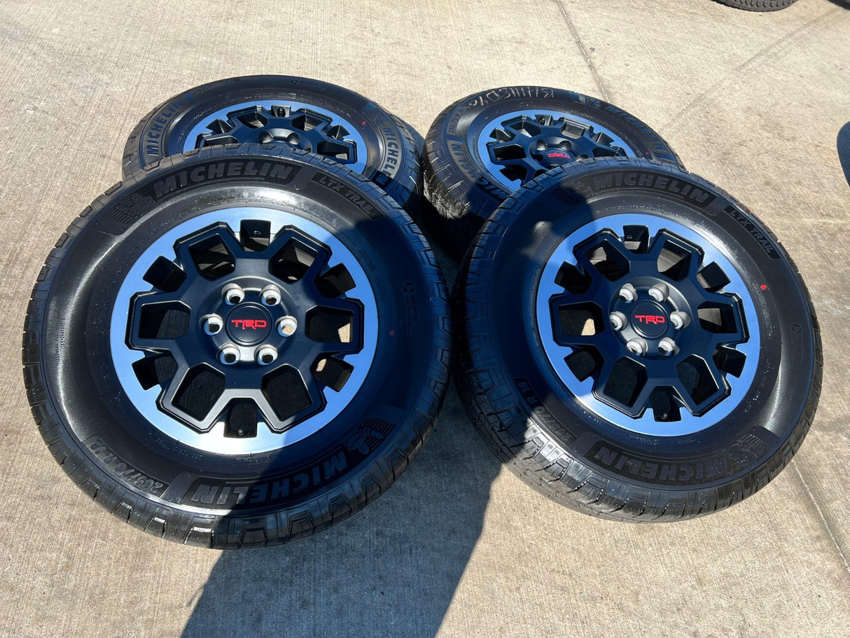 18" Toyota Tacoma 4Runner TRD OEM 94199 wheels rims 2024 2025 2026 NEW MICHELIN Texas Truck Tire