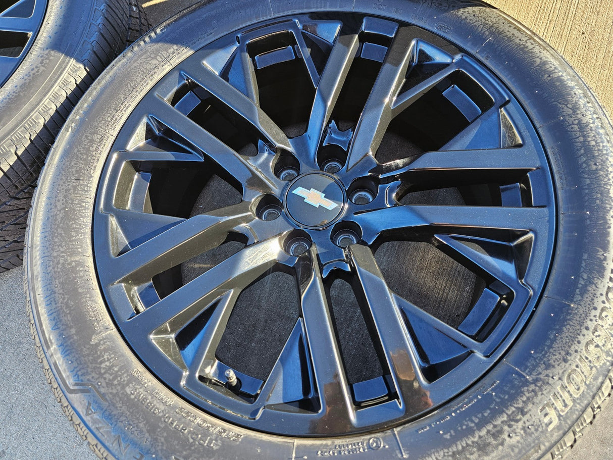 22" GMC Yukon Sierra OEM Chevy Silverado Tahoe 5903 wheels rims 2023 2024 2025 Texas Truck Tire
