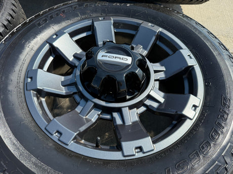 20" Ford F-250 F-350 OEM gray Lariat 10485 10296 wheels rims tires BRIDGESTONE Texas Truck Tire
