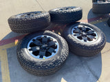 18" Ford Bronco BADLANDS OEM black wheels rims 10282 Ranger 2024 2025 TOYO NEW Texas Truck Tire