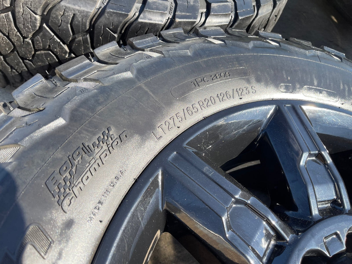20" GMC Sierra AT4X 2500 3500 OEM 14137 5963 wheels rims Silverado BFG KO3 A/T Texas Truck Tire