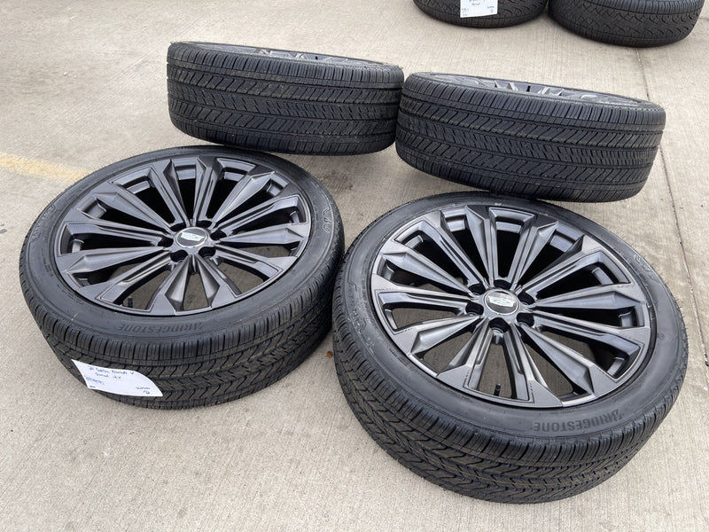 24" Cadillac Escalade V OEM wheels rims tires 2022 2023 2024 2025 2026 NEW Texas Truck Tire