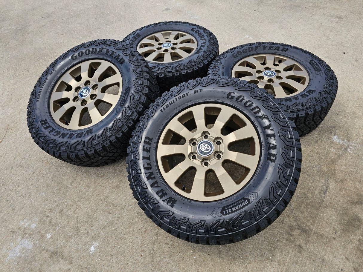 18" Toyota Land Cruiser OEM TRD wheels rims 95952 Tundra Sequoia BRONZE NEW Texas Truck Tire