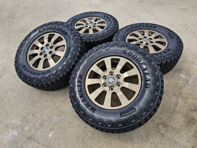 18" Toyota Land Cruiser OEM TRD wheels rims 95952 Tundra Sequoia BRONZE NEW Texas Truck Tire
