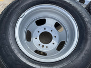 17" Dodge Ram 3500 Dually 8x200 wheels rims 2703 2704 OEM NEXEN tires Texas Truck Tire