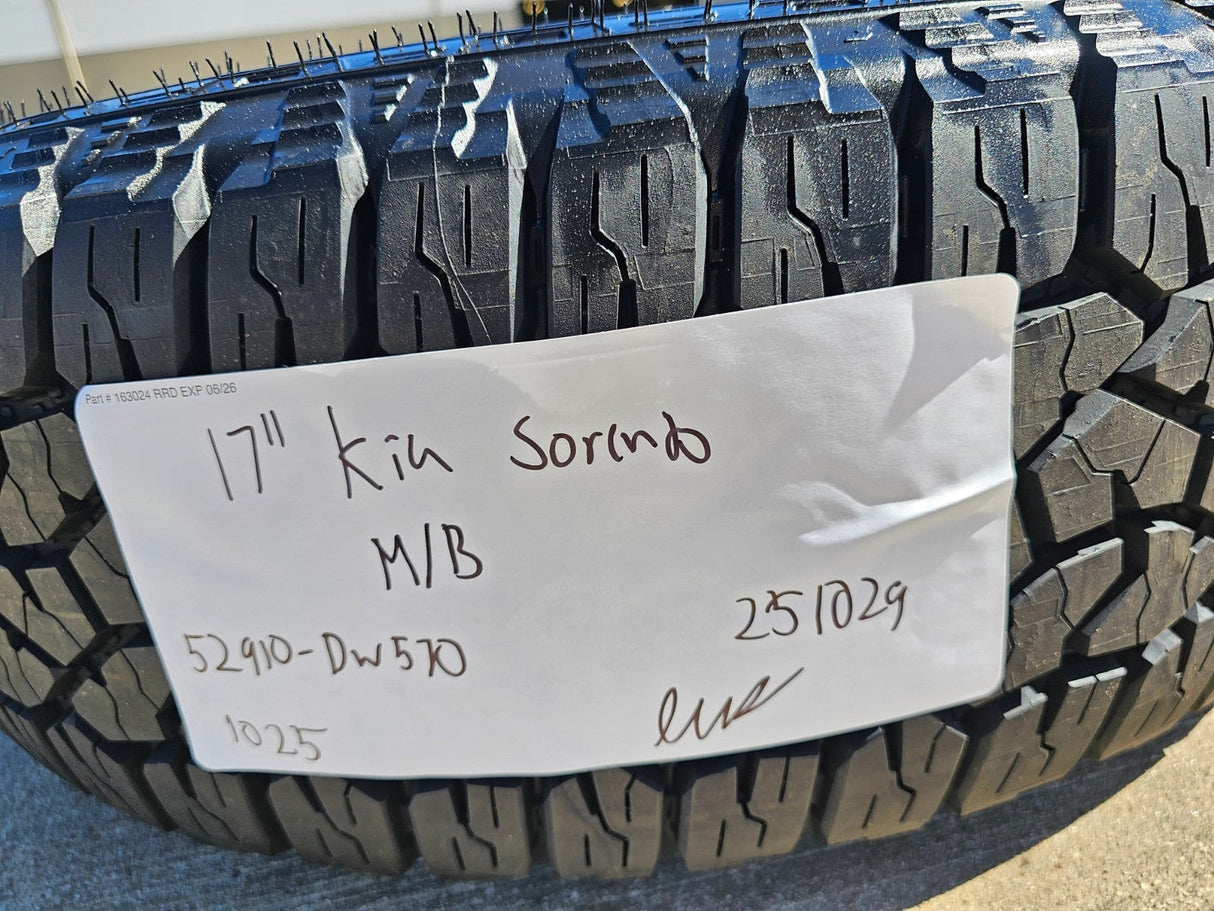 17" Kia Sorento X-PRO OEM wheels rims tires Telluride Sedona 2025 2026 tires NEW Texas Truck Tire