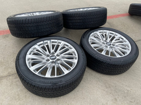 22" Cadillac Escalade Platinum OEM wheels rims tires 2024 2025 2026 NEW Texas Truck Tire