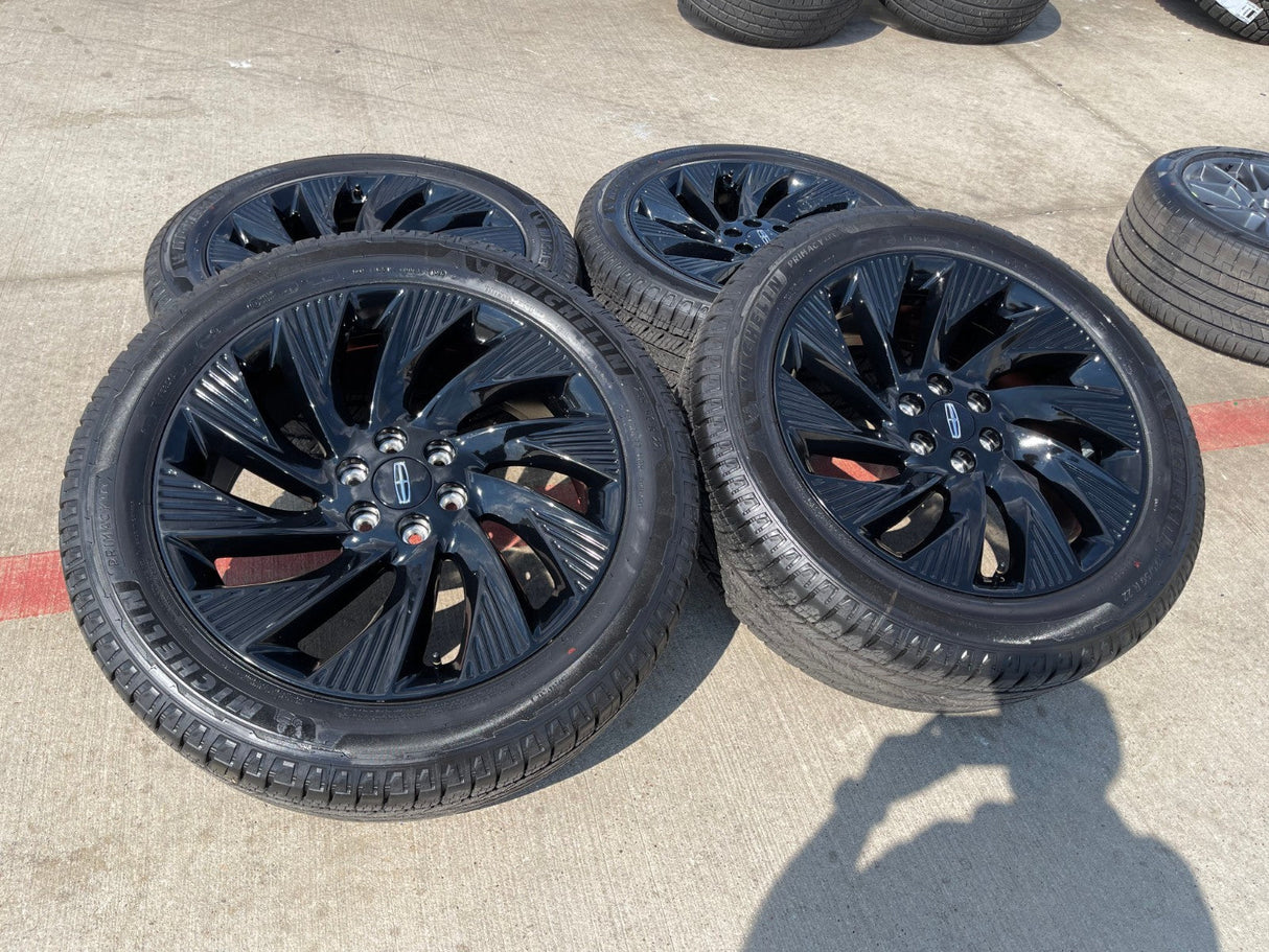 22" Lincoln Navigator OEM 10665 rims wheels BLACK LABEL 2025 2026 MICHELIN NEW Texas Truck Tire
