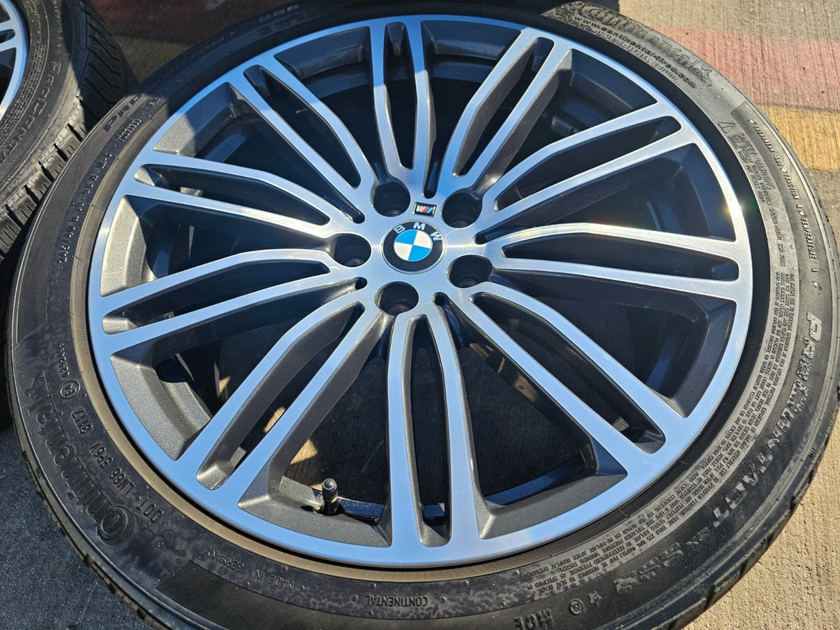 19" BMW 530i 540i 530e M550i 4 5 6 7 OEM 86328 Series wheels rims Style 664M Texas Truck Tire