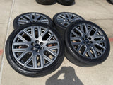 24" GMC Yukon Sierra DENALI OEM wheels rims tires 2023 2024 2025 2026 2027 NEW Texas Truck Tire