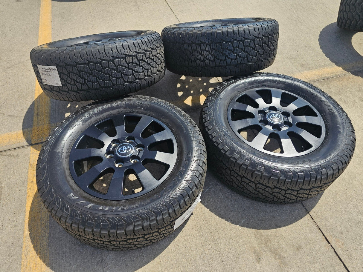 18" Toyota Land Cruiser OEM wheels rims 95952 Tundra Sequoia 2024 2025 2026 BFG Texas Truck Tire