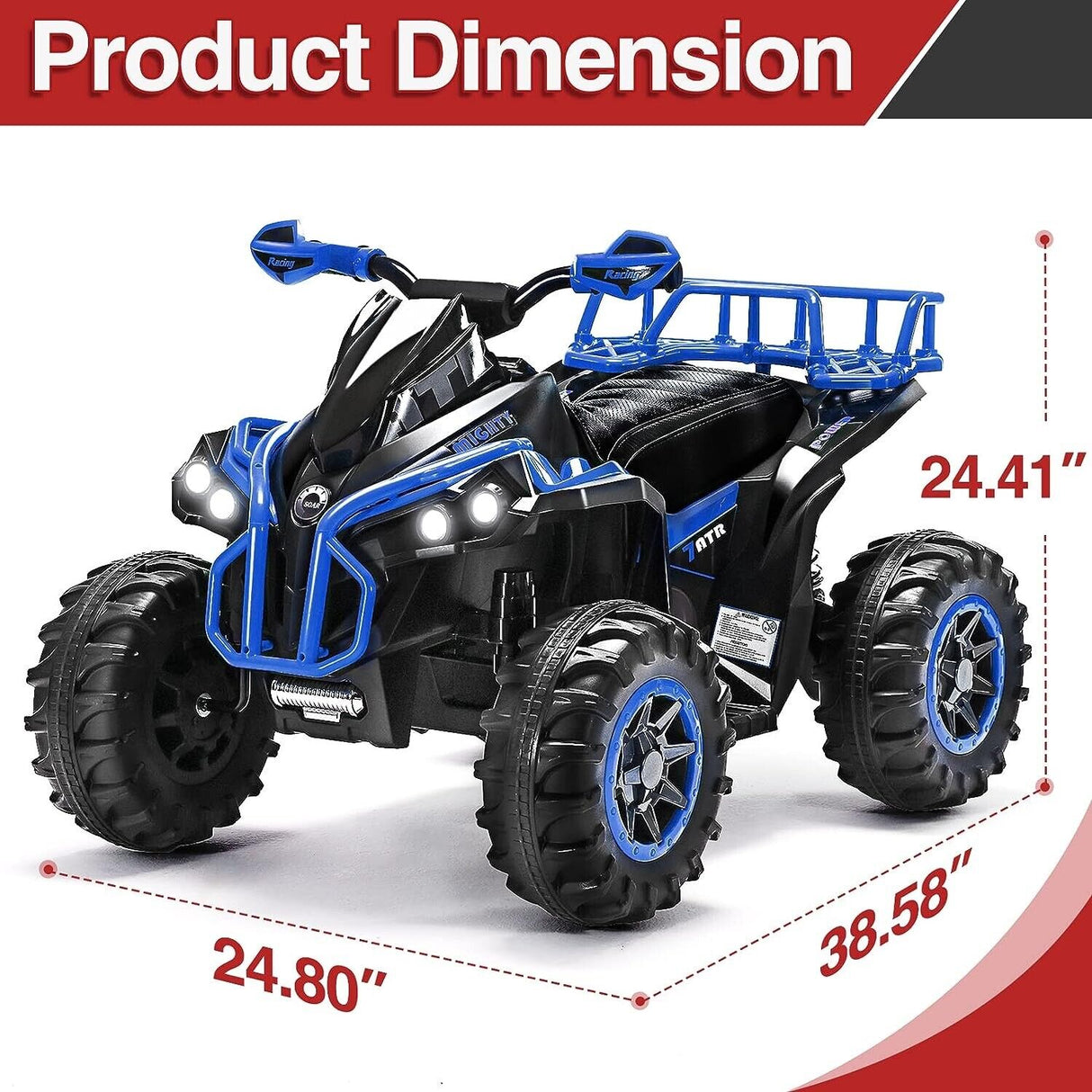 Electric Ride-On Quad Bike for Kids 3-7 Years Old - Perfect Gift for Children