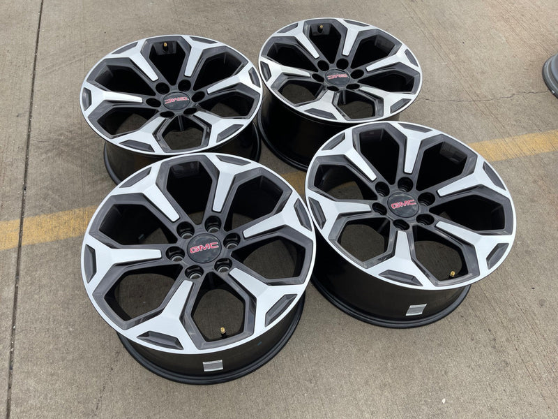 20" GMC Sierra AT4X Canyon Chevy Silverado OEM wheels rims 2024 2025 2026 NEW Texas Truck Tire